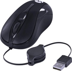 MOUSE ÓPTICO RETRÁTIL 800 DPI MR40 PRETO na internet