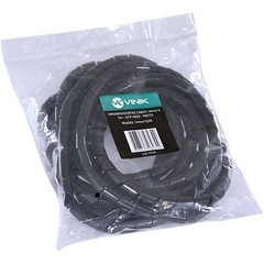 ORGANIZADOR DE CABOS PRETO COM 14MM DE DIÂMETRO 5 METROS - OCP1405P 1 UNIDADE - VINIK