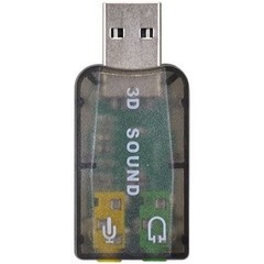 ADAPTADOR PLACA DE SOM USB 5.1 CANAIS VIRTUAL AUSB51 - loja online