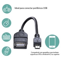 ADAPTADOR USB FÊMEA PARA MICRO USB COM FUNÇÃO OTG - loja online