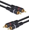 CABO 2 RCA X 2 RCA C/ FIO TERRA E CONECTORES DOURADO USO ÁUDIO PROFISSIONAL 5M - 2RCAT-5 - VINIK