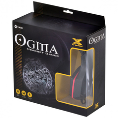 Imagem do HEADSET GAMER OGMA LINHA VX COM MICROFONE - P2 - PRETO E VERMELHO - VINIK