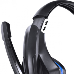 HEADSET GAMER OGMA LINHA VX COM MICROFONE - P2 - PRETO E AZUL - VINIK - Preech Informática - Informática e suas tecnologias