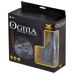 Imagem do HEADSET GAMER OGMA LINHA VX COM MICROFONE - P2 - PRETO E AZUL - VINIK