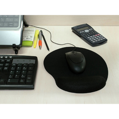 Mousepad Ergonômico – Preto - Preech Informática - Informática e suas tecnologias