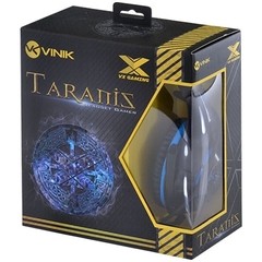 HEADSET GAMER TARANIS VX PRETO E AZUL COM LED USD+P2 COM MICROFONE ROTATIVO - VINIK - comprar online