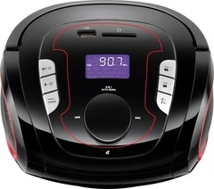 RADIO BOOMBOX FM/USB/SD/BT BLUETOOTH VERMLHO E PRETO SP186 na internet