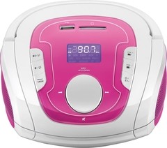 RADIO BOOMBOX FM/USB/SD/BT BLUETOOTH BRANCO E ROSA SP187 na internet