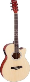 VIOLAO ELÉTRICO AÇO CUTAWAY GSF1R CEQ NG NATURAL BRILHANTE