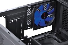 GABINETE MID-TOWER DARK DWARF FAN LED AZUL LATERAL EM ACRÍLICO - DWAPTOAZ2FCA - Preech Informática - Informática e suas tecnologias