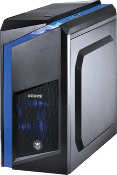 GABINETE MID-TOWER DARK DWARF FAN LED AZUL LATERAL EM ACRÍLICO - DWAPTOAZ2FCA na internet