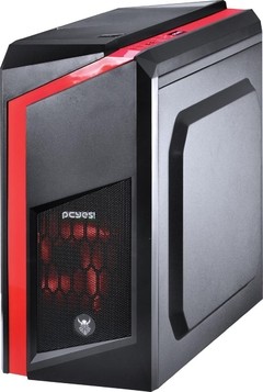 GABINETE MID-TOWER DARK DWARF FAN LED VERMELHO LATERAL EM ACRÍLICO - DWAPTOVM2FCA na internet