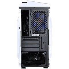 GABINETE MID-TOWER WHITE DWARF FAN LED AZUL COM LATERAL EM ACRÍLICO - DWABCOPT2FCA - PCYES