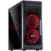 GABINETE MIDTOWER VX GAMING GUARDIAN FULL WINDOW 02 FAN FRONTAL 120MM LED VERMELHO GRDPTOVM2FCA - VINIK