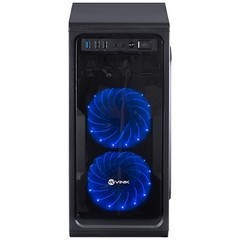 GABINETE MIDTOWER VX GAMING GUARDIAN FULL WINDOW 02 FAN FRONTAL 120MM LED AZUL GRDPTOAZ2FCA - VINIK - comprar online