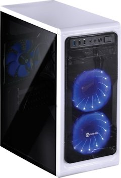 GABINETE MIDTOWER VX GAMING GUARDIAN BRANCO FULL WINDOW 02 FAN FRONTAL 120MM LED AZUL GRDBCOAZ2FCA na internet