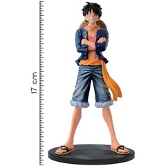 BONECO COLECIONÁVEL ONE PIECE JEANS FREAK VOL.1 LUFFY (AZUL) - BANDAI BANPRESTO - comprar online