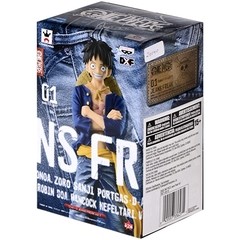 BONECO COLECIONÁVEL ONE PIECE JEANS FREAK VOL.1 LUFFY (AZUL) - BANDAI BANPRESTO na internet