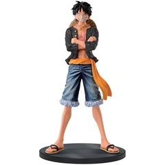 BONECO COLECIONÁVEL ONE PIECE JEANS FREAK VOL.1 LUFFY (PRETO) - BANDAI BANPRESTO