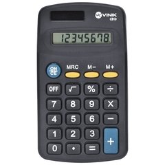 CALCULADORA DE BOLSO 8 DÍGITOS COM ALIMENTAÇÃO SOLAR OU A PILHA - CB10 PRETA - Preech Informática - Informática e suas tecnologias