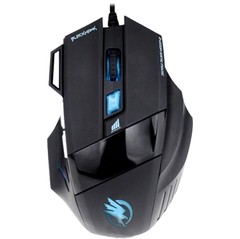 Mouse Gamer BLACK HAWK OM-703 Preto/Azul FORTREK