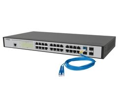 SWITCH GERENCIAVEL INTELBRAS INET 4760002 SG2404MR 24PORT GIGABIT ETHERNET+4 PORT GBIC COMP. - comprar online