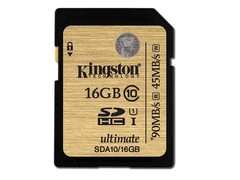 CARTAO DE MEMORIA CLASSE 10 KINGSTON SDA10/16GB SECURE DIGITAL ULTIMATE SDHC 16GB UHS-I - comprar online