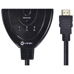 SWITCH HDMI 3 ENTRADAS E 1 SAÍDA 1.3V COM SUPORTE 3D E 1080P - comprar online