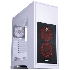 GABINETE MID-TOWER POLAR BEAR COM 3 FANS LED RGB LATERAL EM ACRÍLICO - PBEARBCO3FCARL