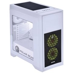 GABINETE MID-TOWER POLAR BEAR COM 3 FANS LED RGB LATERAL EM ACRÍLICO - PBEARBCO3FCARL - Preech Informática - Informática e suas tecnologias