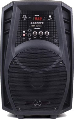 CAIXA AMPLIFICADA 10'' 80W CL400 APP 12V USB/SD/FM/BT E BATERIA INTERNA