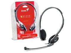 HEADSET GENIUS HS-200C HEADSET SLIM PRETO COM ARCO AJUSTAVEL