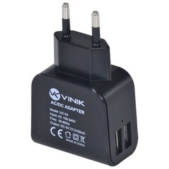 CARREGADOR 2XUSB BIVOLT 5V 3.1A NÃO IMANTADO / NÃO MAGNETIZADO