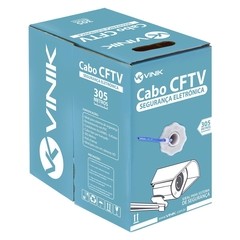 CABO PARA CFTV 24 AWG 4 PARES TRANÇADOS 305 METROS AZUL