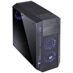 GABINETE SPIRIT FULL WINDOW DUPLO PRETO COM LED 7 OPÇÕES E CONTROLADOR DE FAN SPIPTO7C3FCA2 - loja online