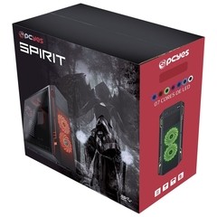 GABINETE SPIRIT FULL WINDOW DUPLO PRETO COM LED 7 OPÇÕES E CONTROLADOR DE FAN SPIPTO7C3FCA2 - loja online