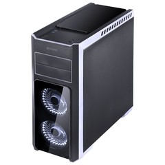 GABINETE TANK B/P LED BCO FRONTAL+TOPO VIDRO TEMPERADO LATERAL ACRÍLICO FUMÊ FULL WINDOW 3 FANS - comprar online