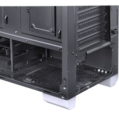 GABINETE TANK B/P LED BCO FRONTAL+TOPO VIDRO TEMPERADO LATERAL ACRÍLICO FUMÊ FULL WINDOW 3 FANS - Preech Informática - Informática e suas tecnologias