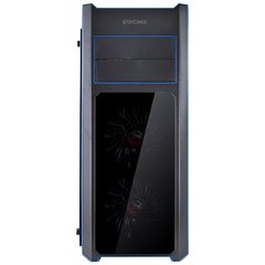 GABINETE MID-TOWER TANK AZUL COM 3 FANS LED AZUL LATERAL EM VIDRO TEMPERADO - TANPAAZ3FCVT na internet