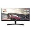 MONITOR LED 29" ULTRAWIDE IPS FULLHD 2560X1080 2X HDMI, DISPLAY PORT, SAIDA DE AUDIO, PRETO BRILHANTE 29UM68 - LG