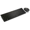 TECLADO E MOUSE SEM FIO 2.4GHZ MULTIMIDIA USB SLIM PRETO TC202