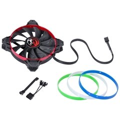 COOLER FAN PARA GABINETE 120MM CALAFRIO RINGS COM ANÉIS COLORIDOS INTERCAMBIÁVEIS - FCAL120ANCL - comprar online