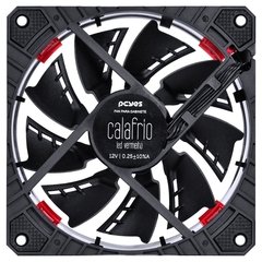 COOLER FAN PARA GABINETE 120MM CALAFRIO COM LED VERMELHO - FCAL120LDVM - loja online