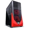 GABINETE MID-TOWER VTI VERMELHO COM 3 FANS LED VERMELHO LATERAL EM ACRÍLICO - VTIPTOVM3FCAF