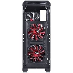 GABINETE MID-TOWER VTI VERMELHO COM 3 FANS LED VERMELHO LATERAL EM ACRÍLICO - VTIPTOVM3FCAF - comprar online