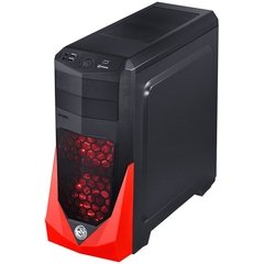 GABINETE MID-TOWER VTI VERMELHO COM 3 FANS LED VERMELHO LATERAL EM ACRÍLICO - VTIPTOVM3FCAF na internet