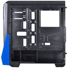 GABINETE MID-TOWER VTI AZUL COM 3 FANS LED AZUL LATERAL EM ACRÍLICO - VTIPTOAZ3FCAF - Preech Informática - Informática e suas tecnologias