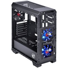 GABINETE MID-TOWER VTI AZUL COM 3 FANS LED AZUL LATERAL EM ACRÍLICO - VTIPTOAZ3FCAF na internet