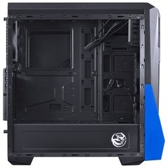 GABINETE MID-TOWER VTI AZUL COM 3 FANS LED AZUL LATERAL EM ACRÍLICO - VTIPTOAZ3FCAF - comprar online