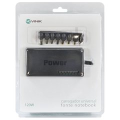 Imagem do FONTE/CARREGADOR UNIVERSAL NOTEBOOK 8 PINOS 120W 09CNU-120